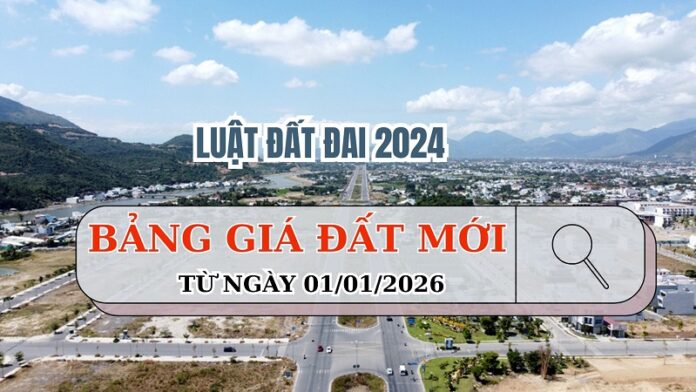 Quy định về các trường hợp áp dụng bảng giá đất theo Luật Đất đai 2024