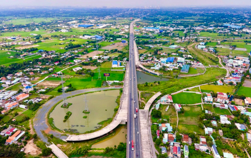 Vành đai 3 là một trong những dự án hạ tầng giao trọng điểm của Long An

